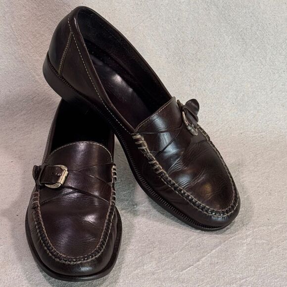 Vintage Cole Haan Buckle Strap Loafers Mens Size 11N - Picture 5 of 16